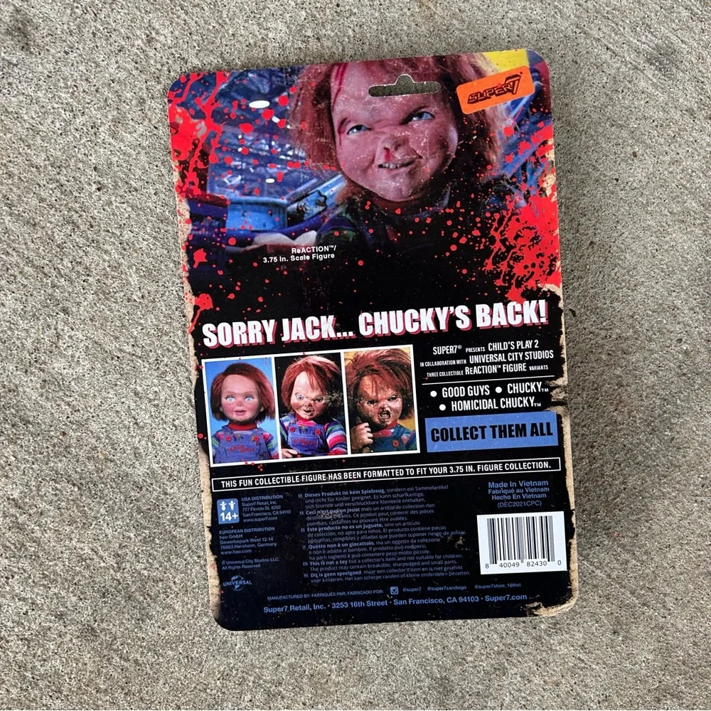 Child's Play ReAction Figures Wave 2 Homicidal Chucky Collectors Item
